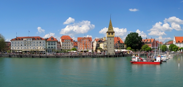 Bodensee, port of Lindau island